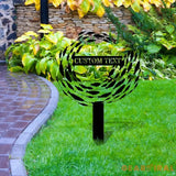 Fishing Art Metal Sign Metal Stake Personalized Name Yard Sign Outdoor Door Garden Decor Metal Sign Fishing Sign