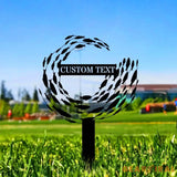Fishing Art Metal Sign Metal Stake Personalized Name Yard Sign Outdoor Door Garden Decor Metal Sign Fishing Sign