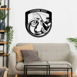 Fishing Number Address Metal Sign Personalized Family Name Metal Sign Outdoor Door Decor Address Wall Art Gift for