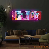 ’Five Faces’ Neon x Acrylic Artwork