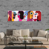 ’Five Faces’ Neon x Acrylic Artwork