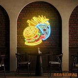 Food Monster Artwork Led Neon Sign Light