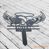 Football Memorial Plaque Stake - Football Memorial Cross For Grave - Football Sympathy - Personalized Memorial Garve