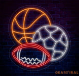Football Soccer Basketball Neon Sign Multi-Sport Led Sign Custom Neon Sign Football Soccer Shop Wall Decor Gift For Him