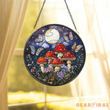 Fourth Wing Dragon Stained Glass Suncatcher Fantasy Dragon Window Hanging Book Lover Gift Bookish Decor Holiday