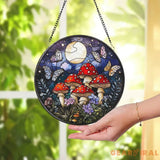 Fourth Wing Dragon Stained Glass Suncatcher Fantasy Dragon Window Hanging Book Lover Gift Bookish Decor Holiday