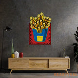 French Fries Led Neon Acrylic Artwork