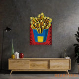 French Fries Led Neon Acrylic Artwork