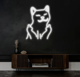 Funny Cat Neon Sign – Playful LED Neon Light for Home Bar or Game Room – Cool Cat Wall Art for Animal Lovers and Unique