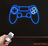 Game Controller Neon Sign Game Controller Led Light Game Zone Neon Sign Gaming Neon Light Gamer Room Art Gamer led
