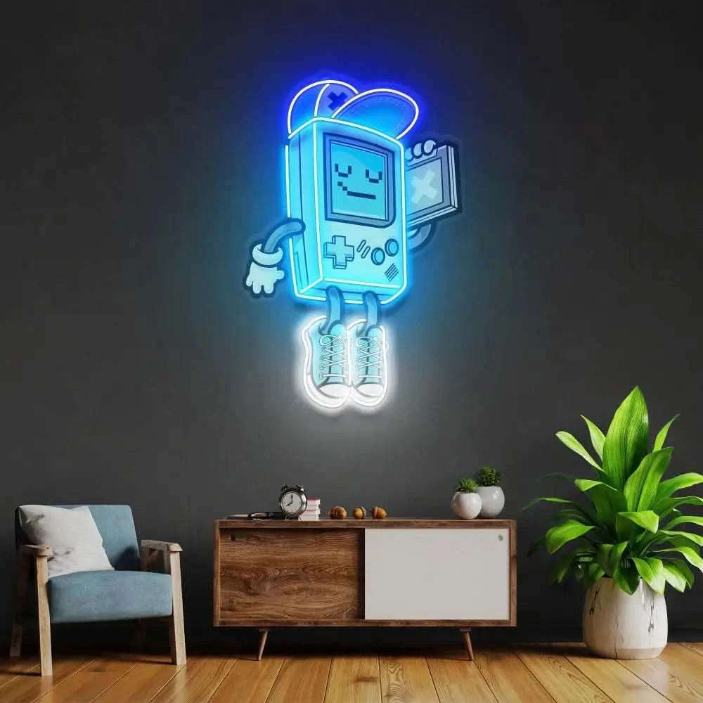 Gameboy Led Neon Acrylic Artwork