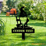 Garden Gnomes Plant Markers Metal Sign Personalized Gnomes Sign Garden Decor Outdoor Life Lovers Gift Garden Name Sign