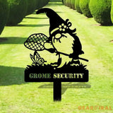 Garden Security Custom Metal Sign - Garden Decor - And Into The Garden I Grow With Love | Personalize Garden Metal Sign