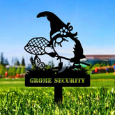 Garden Security Custom Metal Sign - Garden Decor - And Into The Garden I Grow With Love | Personalize Garden Metal Sign