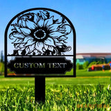 Garden Sign Metal Stake Personalized Name Yard Sign Outdoor Door Garden Decor Metal Sign Gift for Garden Lovers