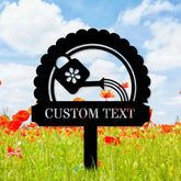 Gardening Gift Metal Sign Stake Personalized Name Yard Sign Outdoor Door Garden Decor Metal Sign Gift for Garden Lovers