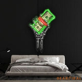 ’Get Rich or Die Trying’ Neon x Acrylic Artwork