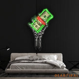 ’Get Rich or Die Trying’ Neon x Acrylic Artwork