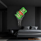 ’Get Rich or Die Trying’ Neon x Acrylic Artwork