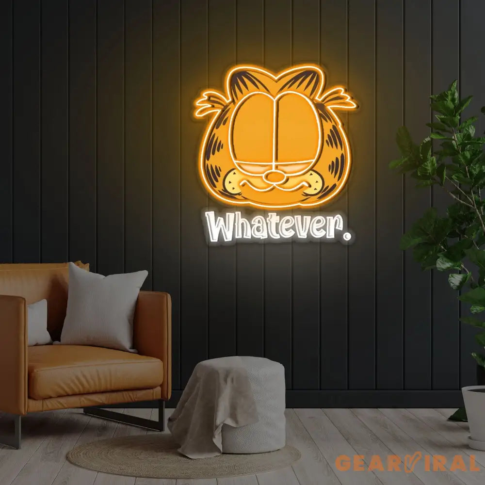 GF Whatever Neon Sign x Acrylic Artwork