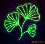 Ginkgo Leaves Neon Sign Ginkgo Leaf Led Sign Ginkgo Neon Light Ginkgo Led Light Ginkgo Leaf Wall Art Ginkgo Biloba Led