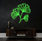 Ginkgo Leaves Neon Sign Ginkgo Leaf Led Sign Ginkgo Neon Light Ginkgo Led Light Ginkgo Leaf Wall Art Ginkgo Biloba Led