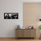 Girl Gymnastics Medal Hanger with Led Light Personalized Name Metal Sign Gymnast Medal Holder Monogram Gymnast Medal