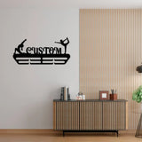 Girl Gymnastics Medal Hanger with Led Light Personalized Name Metal Sign Gymnast Medal Holder Monogram Gymnast Medal