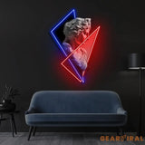 Goddess Statue Neon x Acrylic Artwork