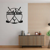 Golf Custom Name Metal Sign Golf Sign Bar Sign 19th Hole Custom Golf Sign Man Cave Home Bar Game Room Sign Fathers Day