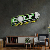 Golf Hole in one Led Neon Acrylic Artwork