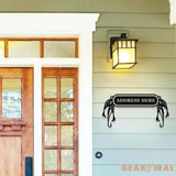 Gone Fishing Metal LED Sign Personalized Family Name Metal Sign Outdoor Door Decor Address Wall Art Perfect Gift for