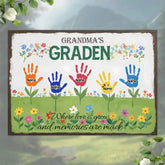 Grandma’s Garden Custom Metal Sign - Garden Yard Decor - Personalized Name Garden Stake Grandma’s Garden Art Metal Yard