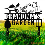 Grandma’s Garden Sign Nana Garden Stake Metal Garden Tools Outdoor Garden Decor Grandma Mom Mother’s Day Gift Gardener