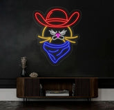 Grumpy Cowboy Cat Neon Sign Cowboy Cat Led Sign Custom Neon Sign Pet Shop Wall Decor Cat Shop Light Art Gift For Kid