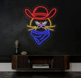 Grumpy Cowboy Cat Neon Sign Cowboy Cat Led Sign Custom Neon Sign Pet Shop Wall Decor Cat Shop Light Art Gift For Kid