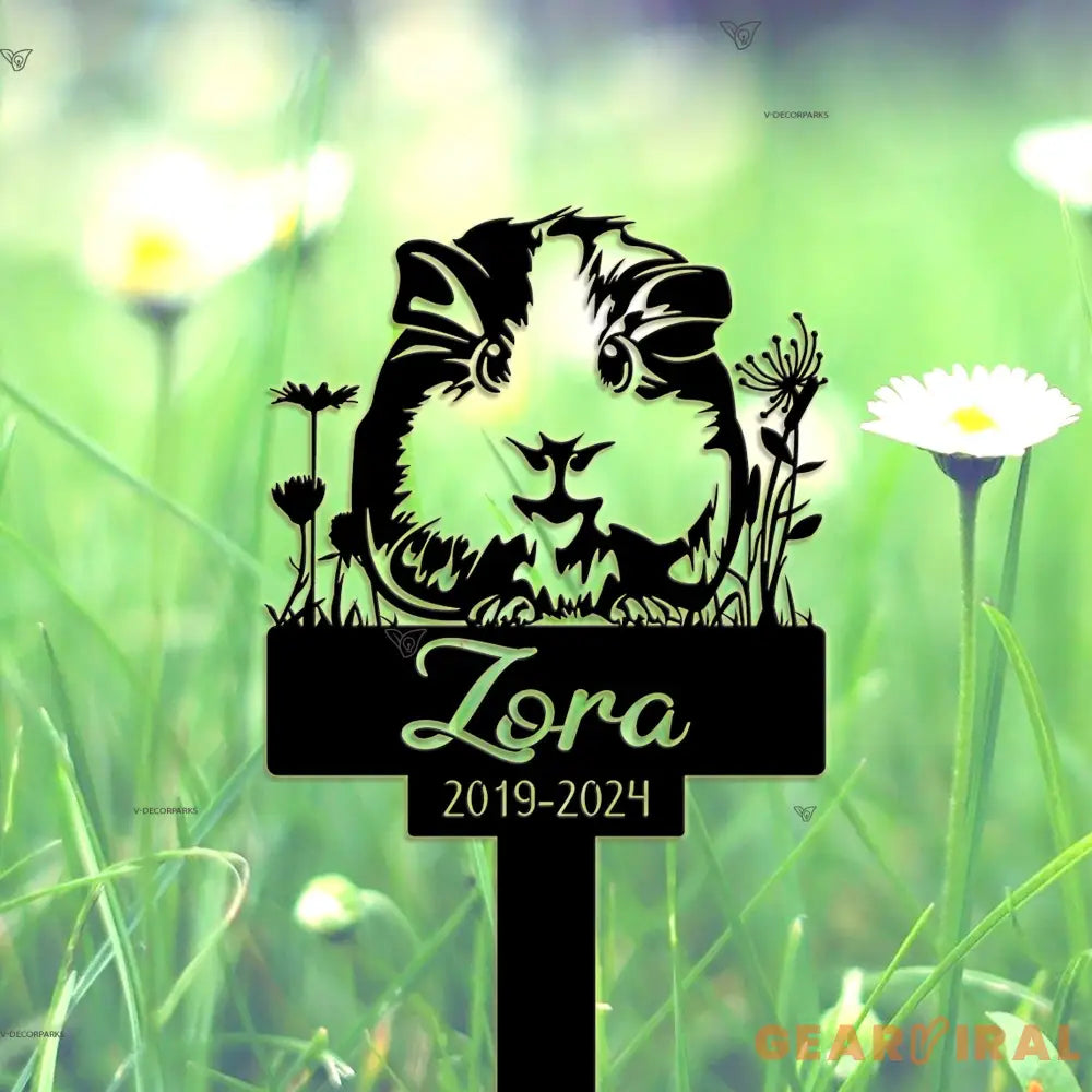 Guinea Pig Memorial Stake - Guinea Pig Grave Markers Stake - Personalized Guinea Pig Remembrance Stake Guinea Pig Loss
