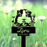 Guinea Pig Memorial Stake - Guinea Pig Grave Markers Stake - Personalized Guinea Pig Remembrance Stake Guinea Pig Loss