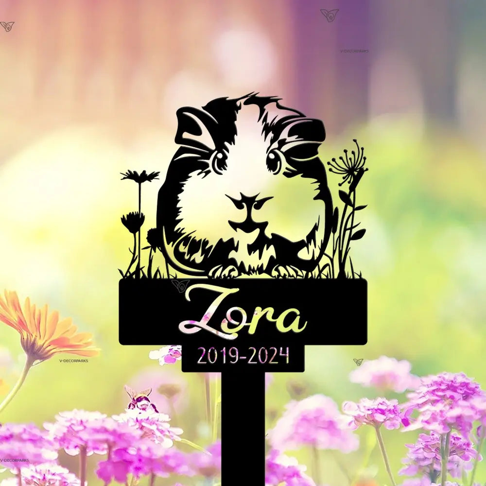 Guinea Pig Memorial Stake - Guinea Pig Grave Markers Stake - Personalized Guinea Pig Remembrance Stake Guinea Pig Loss