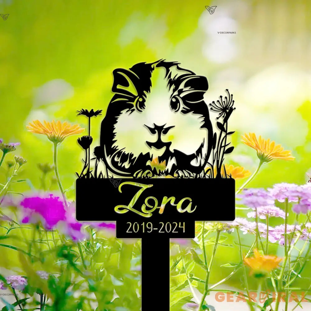 Guinea Pig Memorial Stake - Guinea Pig Grave Markers Stake - Personalized Guinea Pig Remembrance Stake Guinea Pig Loss