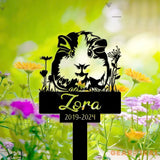 Guinea Pig Memorial Stake - Guinea Pig Grave Markers Stake - Personalized Guinea Pig Remembrance Stake Guinea Pig Loss
