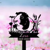 Guinea Pig Memorial Stake Personalized - Guinea Pig Loss - Guinea Pig Remembrance Stake - Guinea Pig Grave Markers