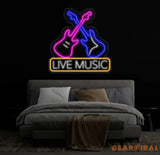 Guitar Name Custom LED Neon Sign Guitar Name Sign Kid’s Music Decor Live Music Studio Wall Decor Kids Name Sign Gifts