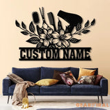 Hair Salon Wall Art with LED Lights - Custom Salon Name Sign - Beauty Salon Decor - Personalized Hairstylist Gift &