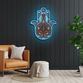 ’Hamsa’ Neon x Acrylic Artwork