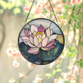 Handmade Shamrock Glass Suncatcher Irish Celtic Window Decor Green Stained Glass Ornament Lucky Charm Gift for Irish