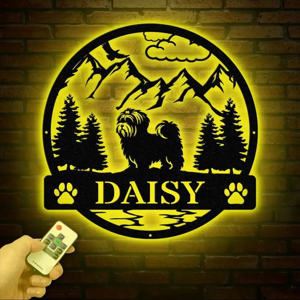 Havanese Metal Sign Custom Dog Name Sign Dog Memorial Gift Havanese Wall Decor Dog Lovers Wall Art Pet Lover Gift Dog