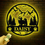 Havanese Metal Sign Custom Dog Name Sign Dog Memorial Gift Havanese Wall Decor Dog Lovers Wall Art Pet Lover Gift Dog