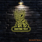 Healing Tree metal wall art Tree symbol wall decor Tree Metal LED sign Family Name Sign Tree Wall art Living Room Sign