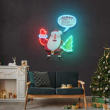 Hello Santa! Christmas Neon Sign